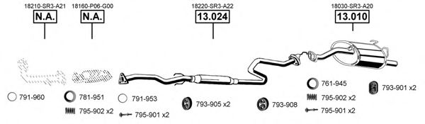 Exhaust System HO130510
