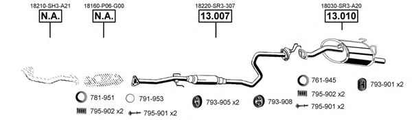 Exhaust System HO130520