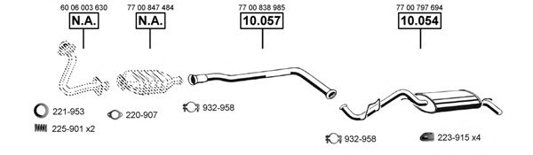 Exhaust System RE100240