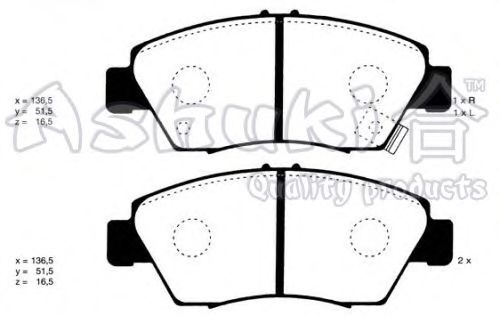 Brake Pad Set, disc brake H025-35