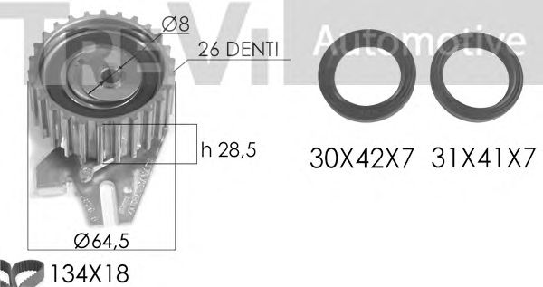 Kit cinghie dentate RPK3114DS
