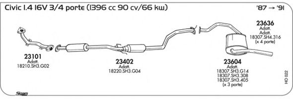Exhaust System HO022