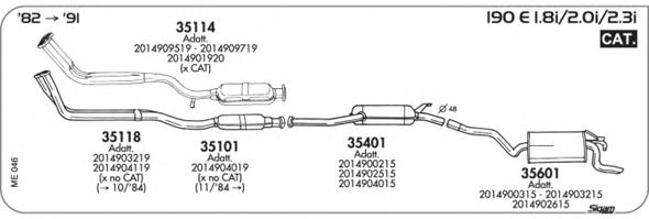 Exhaust System ME046
