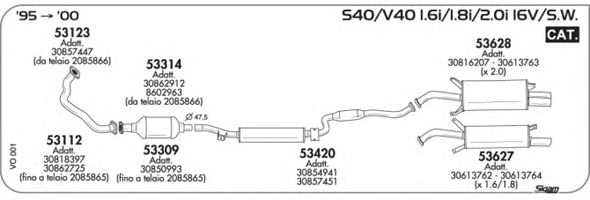 Exhaust System VO001