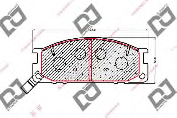 Комплект тормозных колодок, дисковый тормоз BP1578