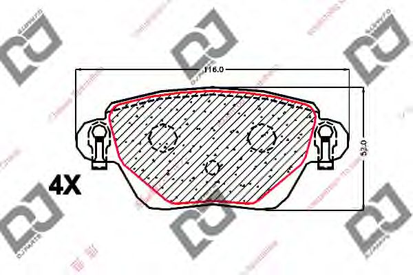 Brake Pad Set, disc brake BP1701