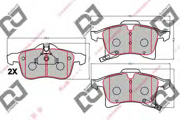 Brake Pad Set, disc brake BP2133