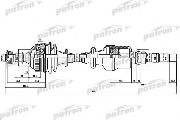 Albero motore/Semiasse PDS1518