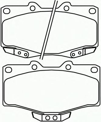 Kit de plaquettes de frein, frein à disque P 83 009