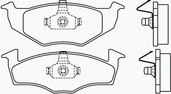 Комплект тормозных колодок, дисковый тормоз P 85 025