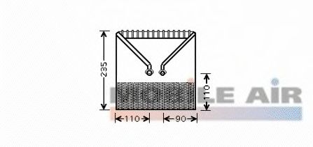 Evaporateur climatisation 6037V414