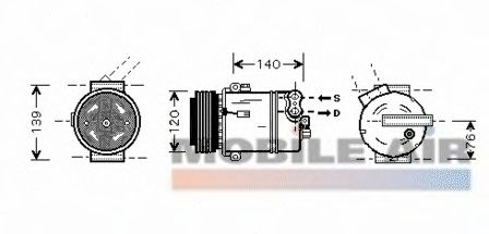 Compressor, ar condicionado 6037K409