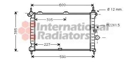 Radiator, engine cooling 60372266
