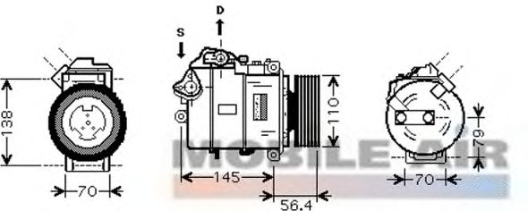 Compressor, ar condicionado 6006K330