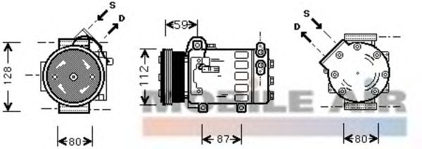 Compressor, air conditioning 6040K333