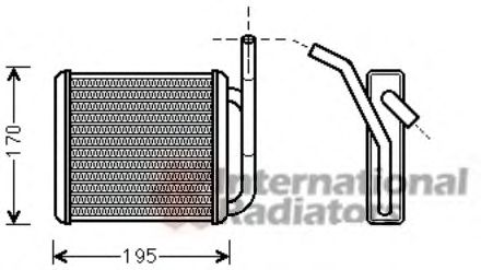Permutador de calor, aquecimento do habitáculo 60826212