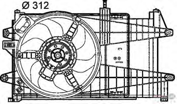 Ventilador, refrigeración del motor 8EW 351 039-641