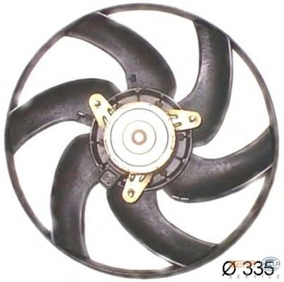 Fan, motor sogutmasi 8EW 351 043-651