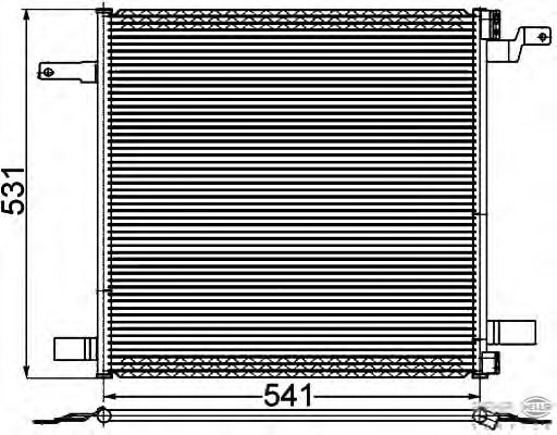 Condensator, airconditioning 8FC 351 309-501