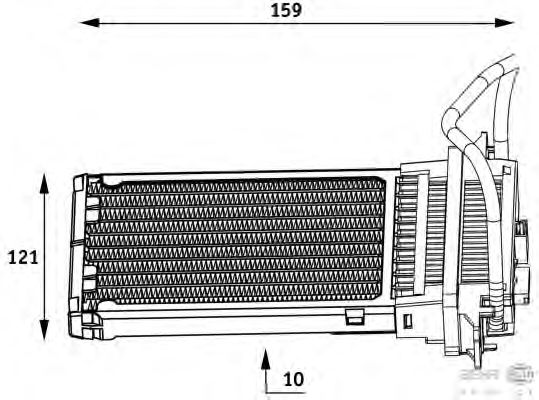 Heat Exchanger, interior heating 8FH 351 313-551