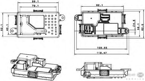Regulador, ventilador habitáculo 5HL 351 321-651