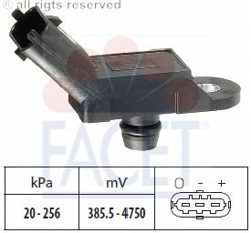 Sensor de presión de aire, adaptación a la altura; Sensor, presión colector de admisión 10.3055
