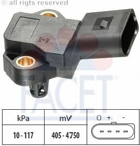 Air Pressure Sensor, height adaptation; Sensor, intake manifold pressure 10.3105