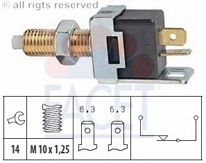 Выключатель фонаря сигнала торможения; Выключатель, привод сцепления (Tempomat); Выключатель, привод сцепления (управление двигателем) 7.1017