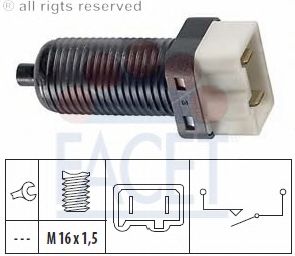 Выключатель фонаря сигнала торможения; Выключатель, привод сцепления (Tempomat); Выключатель, привод сцепления (управление двигателем) 7.1072