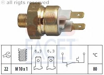 Temperature Switch, coolant warning lamp 7.4087