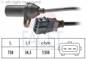 Sensor, crankshaft pulse; Pulse Sensor, flywheel 9.0157
