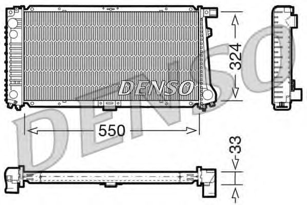 Radiator, engine cooling DRM05058