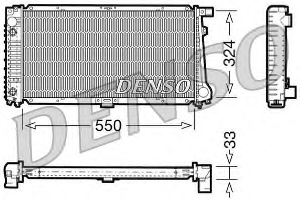 Radiador, refrigeración del motor DRM05059