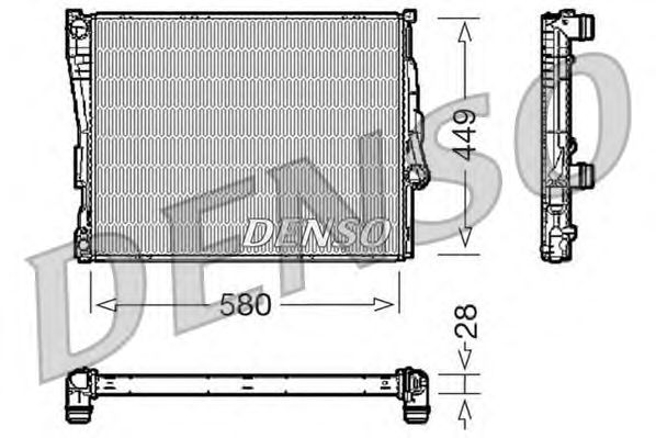 Radiador, refrigeración del motor DRM05069