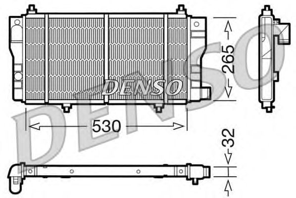 Motor su radyatörü DRM07002