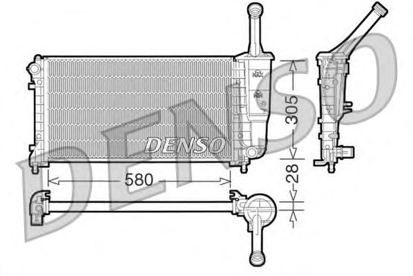 Radiator, engine cooling DRM09106