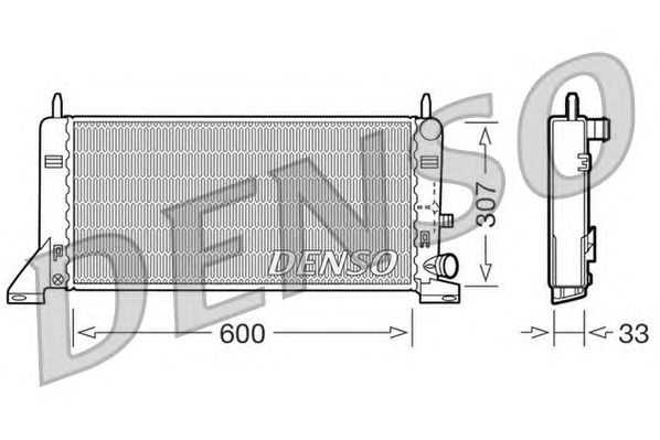Radiador, refrigeración del motor DRM10023
