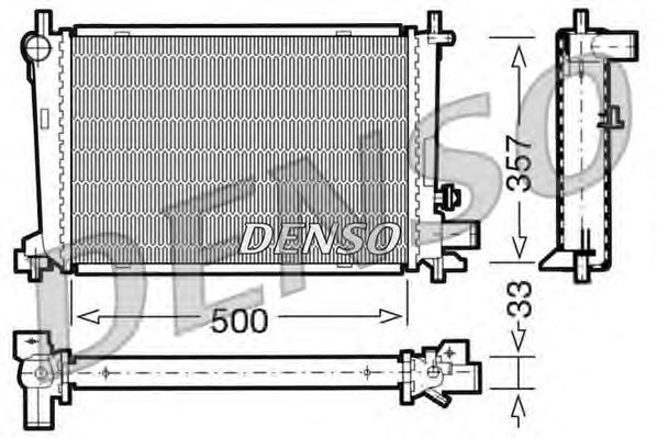 Radiator, engine cooling DRM10039