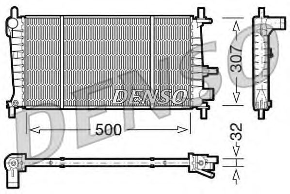 Radiator, engine cooling DRM10041