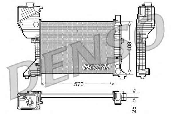 Radiator, engine cooling DRM17016