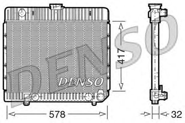 Radiator, engine cooling DRM17024