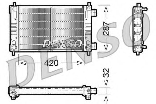 Radiator, engine cooling DRM20063