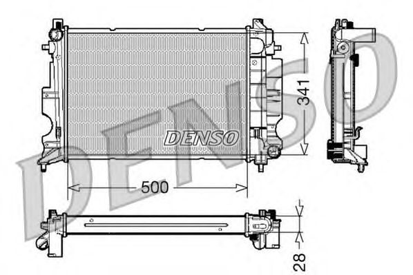Radiator, engine cooling DRM25011