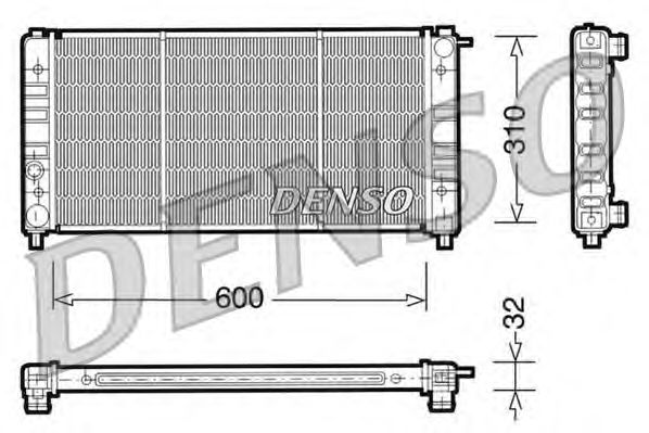 Radiador, refrigeración del motor DRM26002