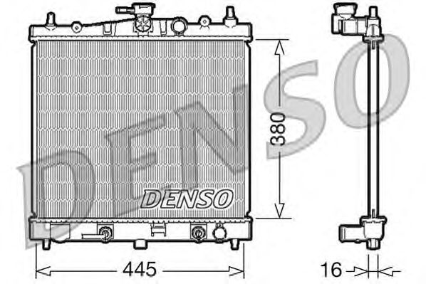 Radiator, engine cooling DRM46021