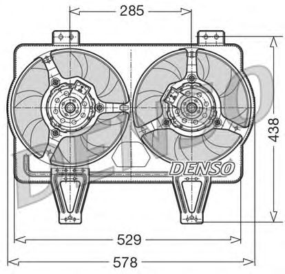 Ventilador, refrigeração do motor DER01016