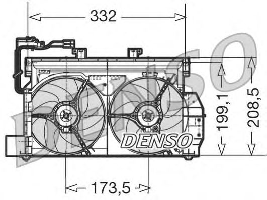 Ventilateur, refroidissement du moteur DER07001