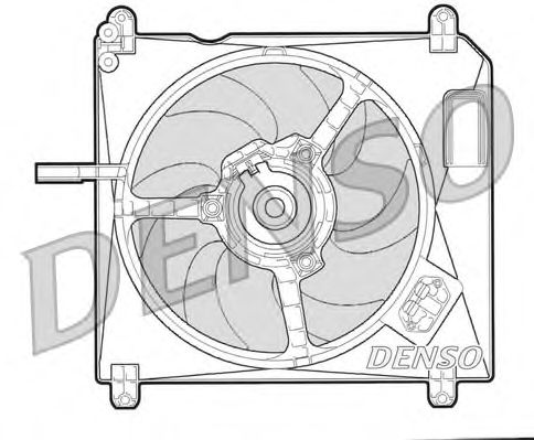 Вентилятор, охлаждение двигателя DER09002