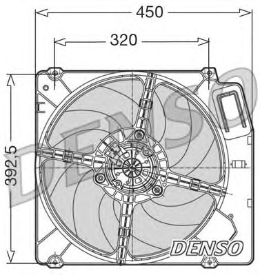 Ventilador, refrigeración del motor DER09028