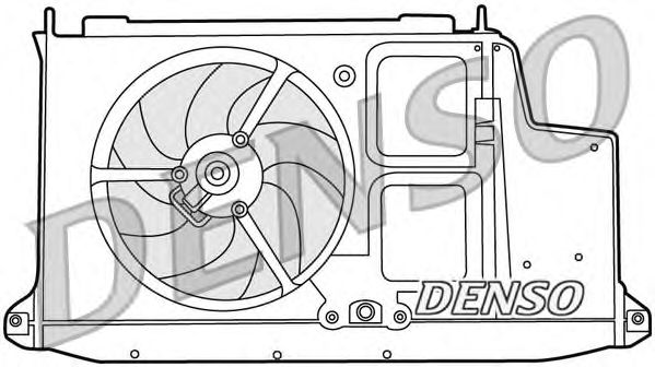 Вентилятор, охлаждение двигателя DER21012
